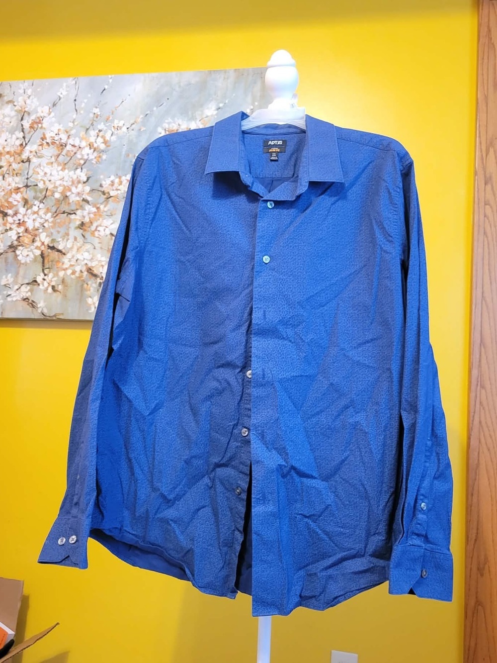 Apt. 9 Men's Royal Blue Long-Sleeve Dress Shirt